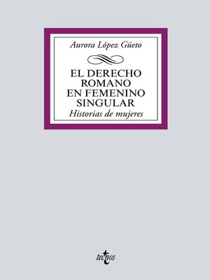 cover image of El Derecho romano en femenino singular